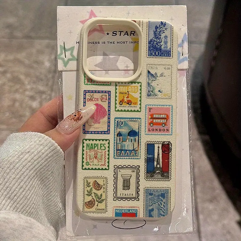 Apple Iphone 15 - Vibrant Retro Stamp Lichee Design Phone