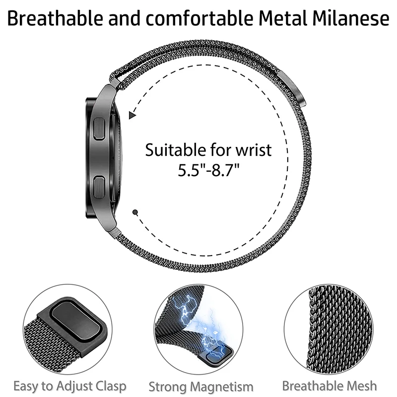 Milanese Loop Band for Redmi W - Smartwatch Universal recension och pris