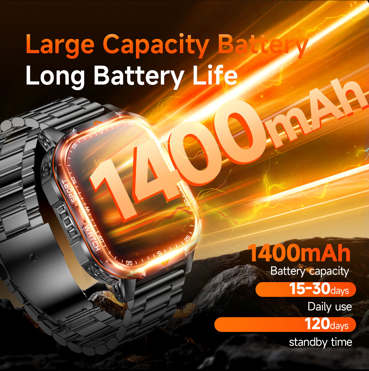 2026 New 1400mAh Super Large B - Smartwatch Store recension och pris