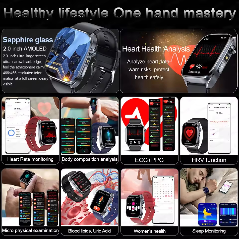 New AI Micro Physical Exam Sma - Android Smartwatch Accessories recension och pris