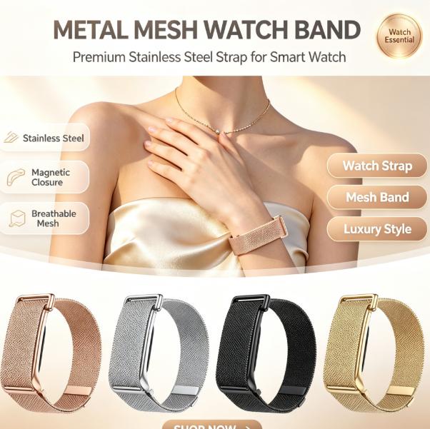 Stainless Steel Milanese Metal - Stainless Mesh Band recension och pris