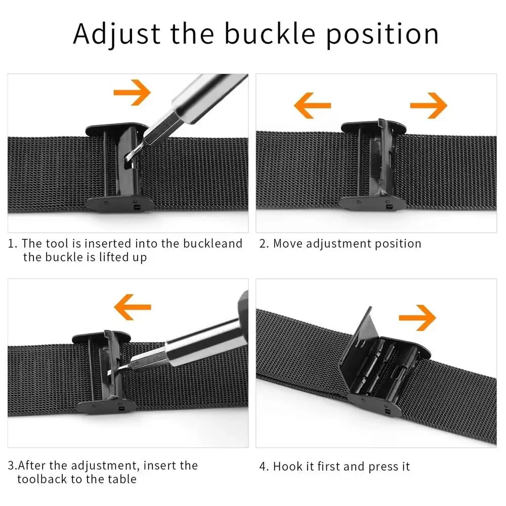 Metal Bands for Honor Watch 5  - Stainless Mesh Band recension och pris
