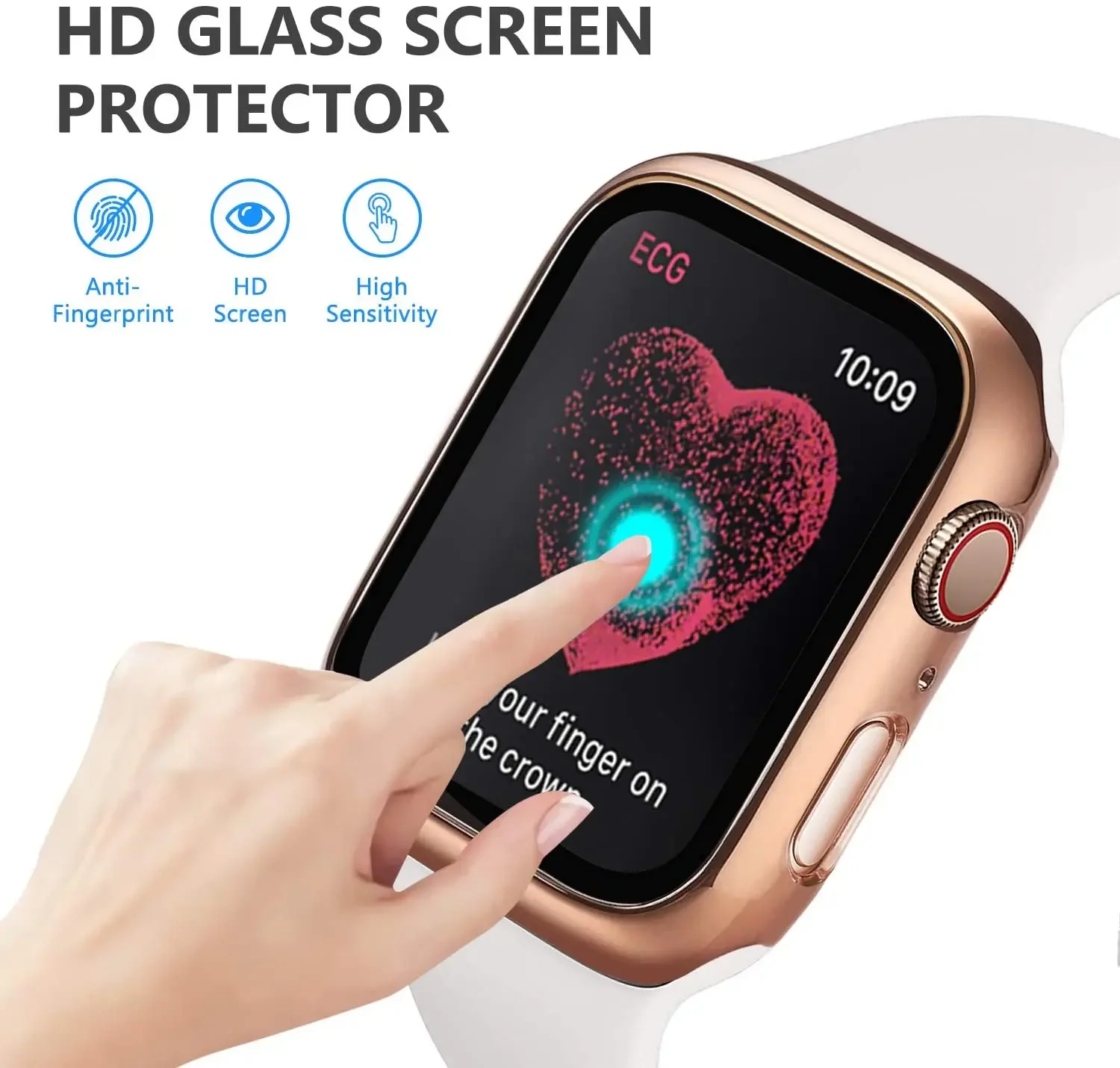 Tempered Glass+cover For Apple - Apple Smartwatch Accessories recension och pris
