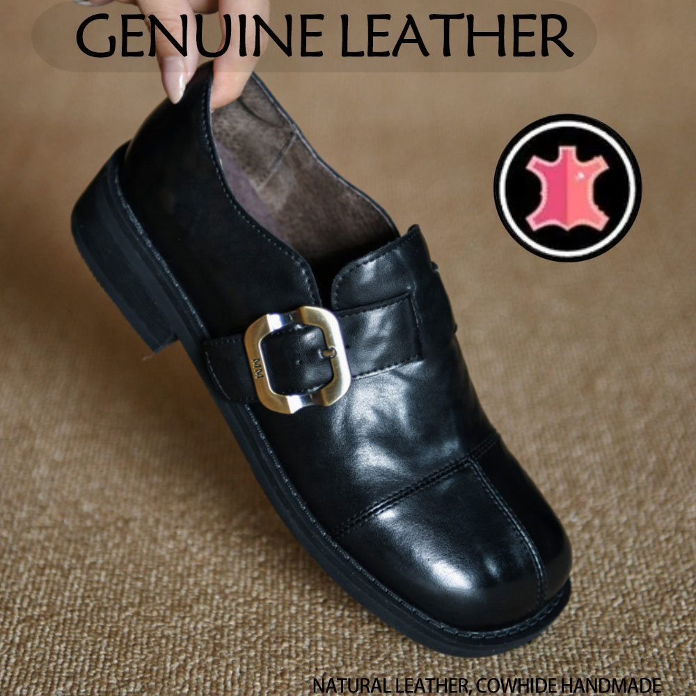 Genuine Leather Women Loafers  - Leather Classic Strap recension och pris