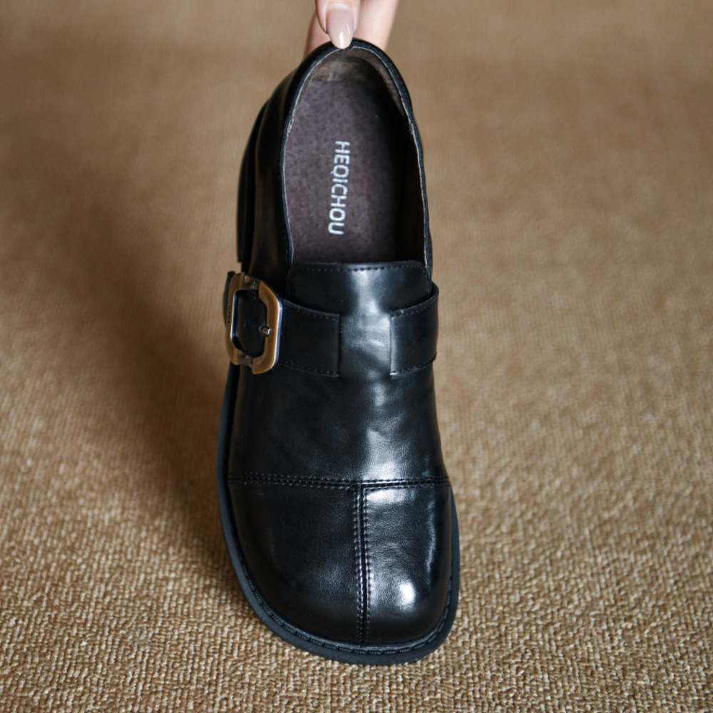 Genuine Leather Women Loafers  - Leather Classic Strap recension och pris
