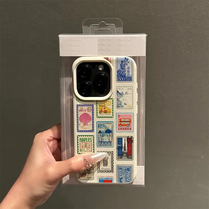 Vibrant Retro Stamp Lichee Des - Apple Iphone 15 recension och pris