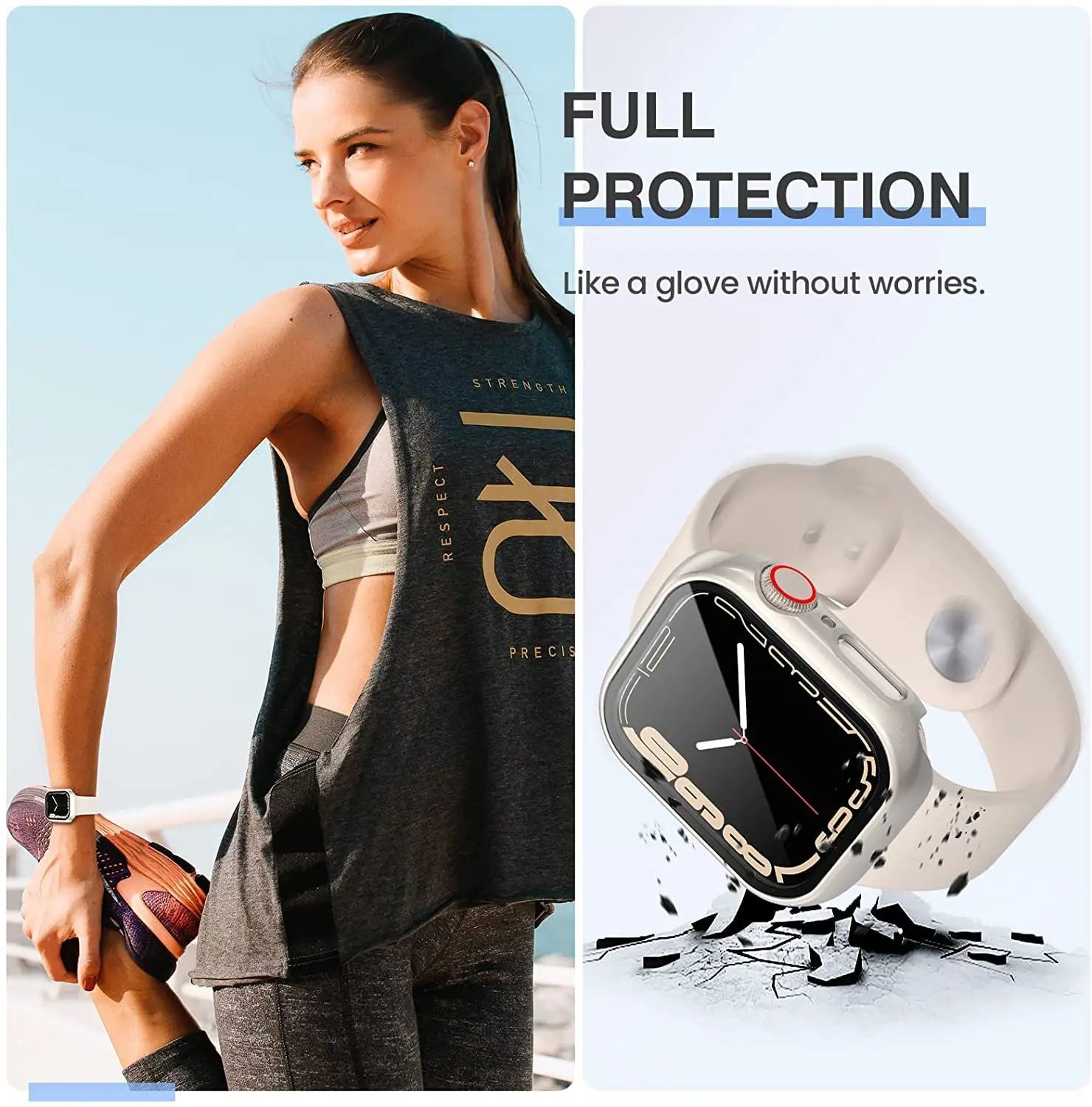 3 Pack Tempered Glass Cover fo - Smartwatch Straps & Accessories recension och pris